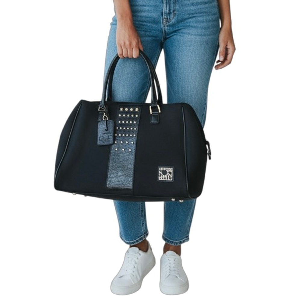 STUDIO by Diane von Furstenberg Studded Laptop Tote